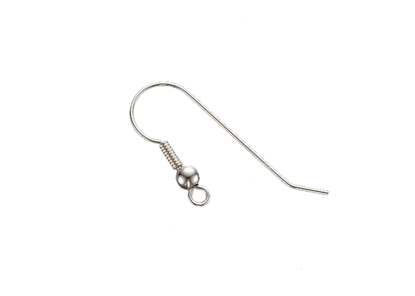 Ear Wire with Loop Bead and Coil 3 Pair