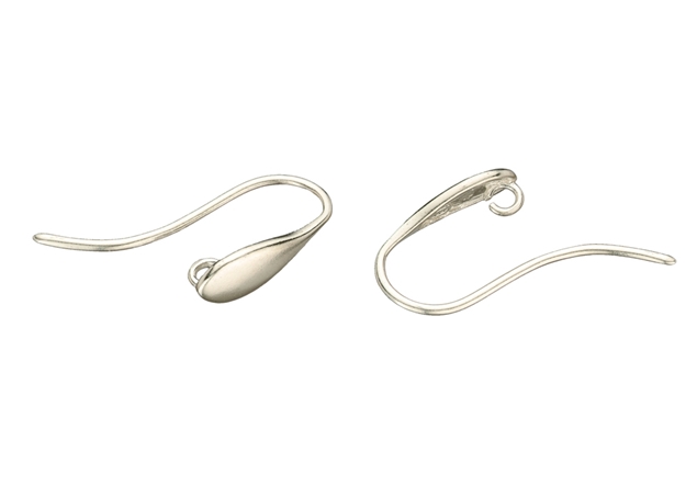 Teardrop Ear Wire with Hidden Open Ring