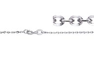 1.7mm Diamond Cut Belcher Chain-By Foot