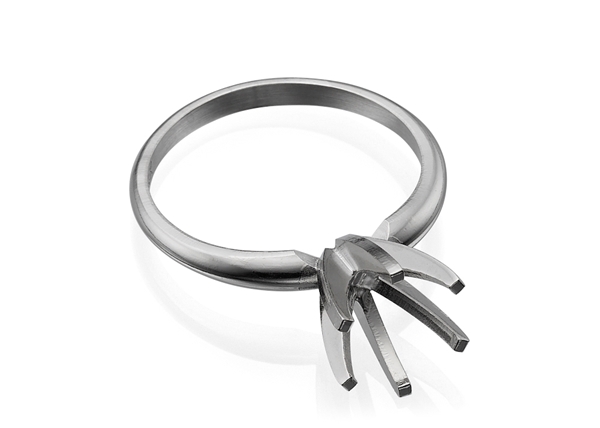 6 Prong Round Solitare Ring