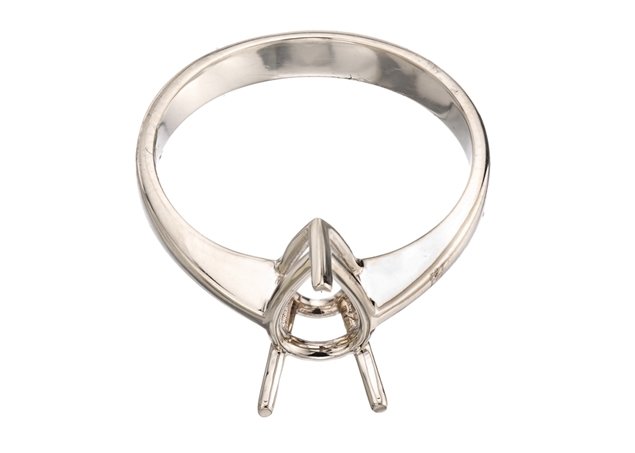 Pear Diamond Solitaire Ring