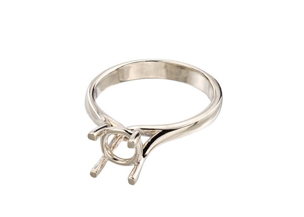 Cathedral Solitaire 4 Prong Ring