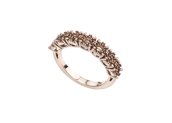 Halo Seven Stone Diamond Ring
