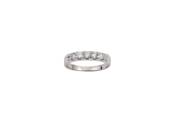 Braided Diamond Anniversary Band