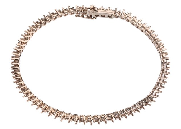 3 Prong Diamond Tennis Bracelet