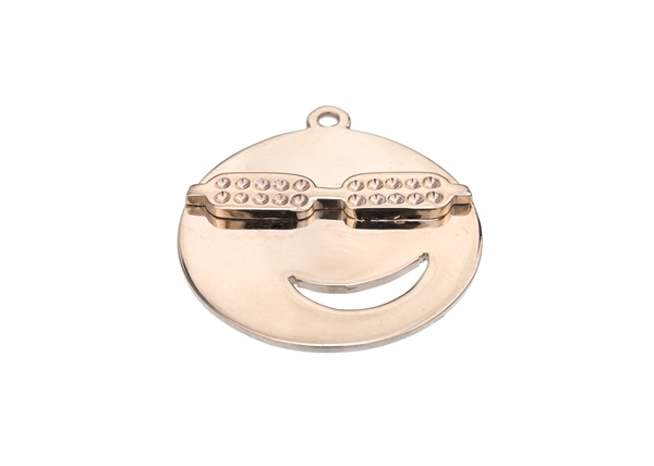 Smiley W/Glasses Pendant For Settings