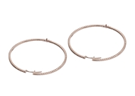 40mm Inside Outside Diamond Earring