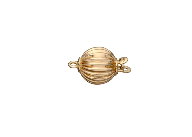 Corrugated Ball Bead Clasp-6mm