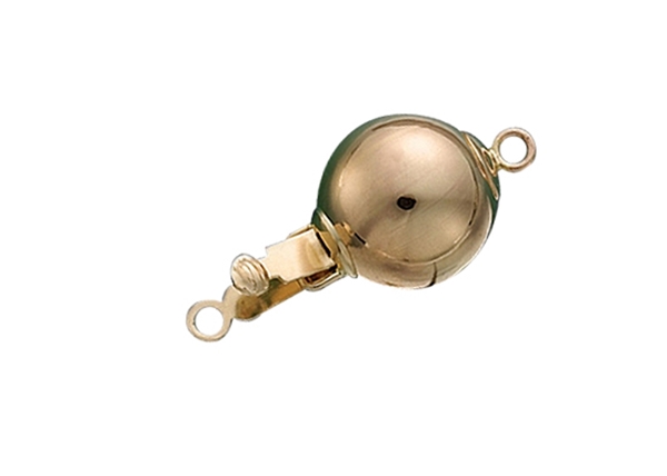 Magnetic Necklace Ball Clasp - Pearl & Clasp