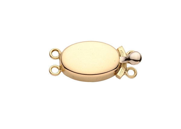 Oval Box Clasp 2 Lines