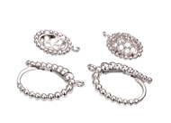 16x10mm Oval Diamond Earrings