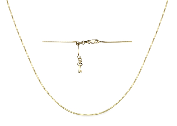 0.5mm Adjustable Box Chain With Key