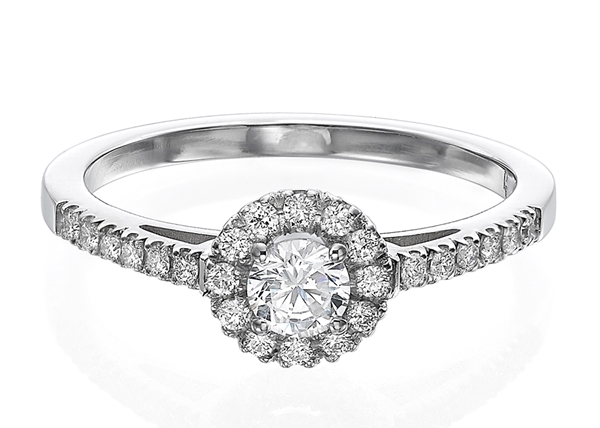Halo Engagement Ring 4.2mm/0.30ct