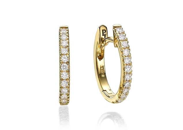 13x11mm Hoop Earrings 0.20 ct tw in