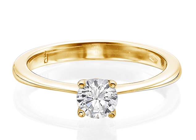 4 Prong Solitaire Ring 4.2mm/0.25ct