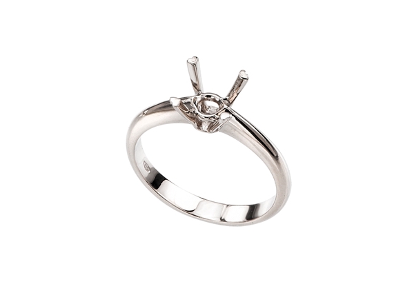 4 Prong Diamond Solitaire Ring