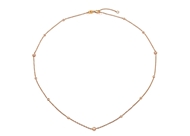 Bezel Set Diamond Necklace-42/45cm