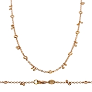 Bezel Diamond Necklace-42cm