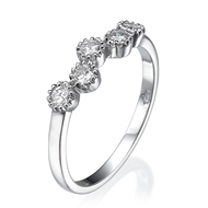Picture of Five Stone Ring 0.25 CT TW