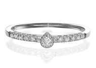 Изображение Engagement  Ring-Pear Shape 0.13 ctw