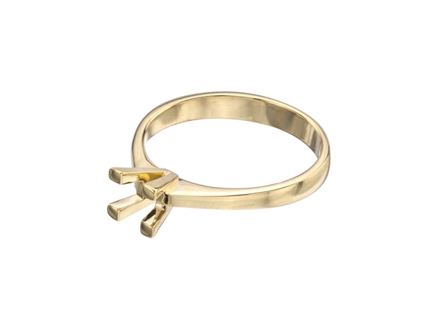 Изображение Princess Solitaire Ring 4 Prong