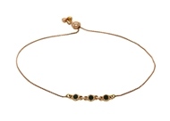 Изображение 18k rose gold bracelet with black diamonds