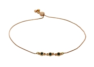 Picture of 18k rose gold bracelet with black diamonds