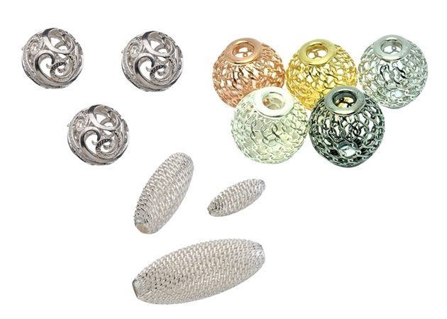 Picture for category Sterling Silver Round Mesh Beads