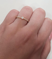 Изображение Engagement  Ring-Pear Shape 0.13 ctw