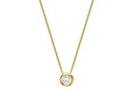 Picture of Bezel Set Diamond Necklace 2.5mm/0.05ct