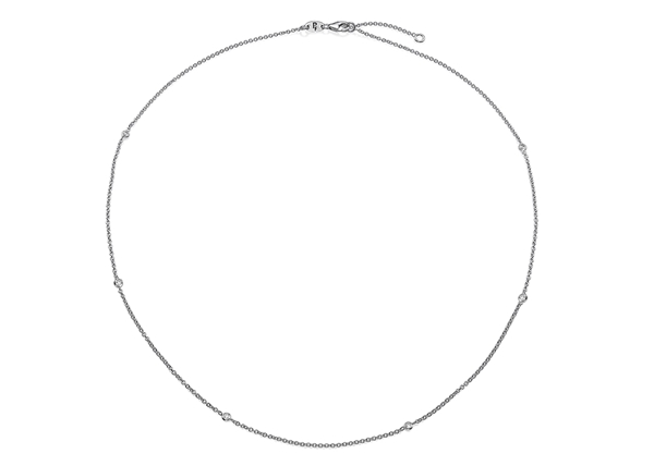 Picture of Bezel Set Diamond Necklace 0.10 CT TW
