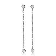 Picture of Diamond Bezel Chain Earrings 0.24 CTW