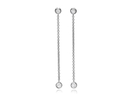 Picture of Diamond Bezel Chain Earrings 0.24 CTW