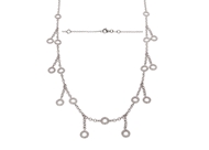 Bezel Diamond Necklace