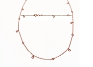 Bezel Diamond Necklace 0.45 CTW