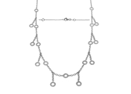 Bezel Diamond Necklace 0.85 CTW
