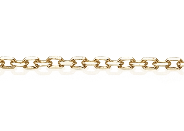 0.5mm Diamond Cut Cable Chain- Foot