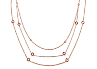 Bezel Set Diamond Necklace-by Meter