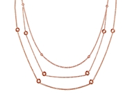 Bezel Set Diamond Necklace-by Meter