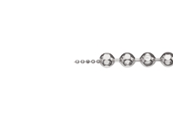 Diamond Cut Ball Chain-by the Foot