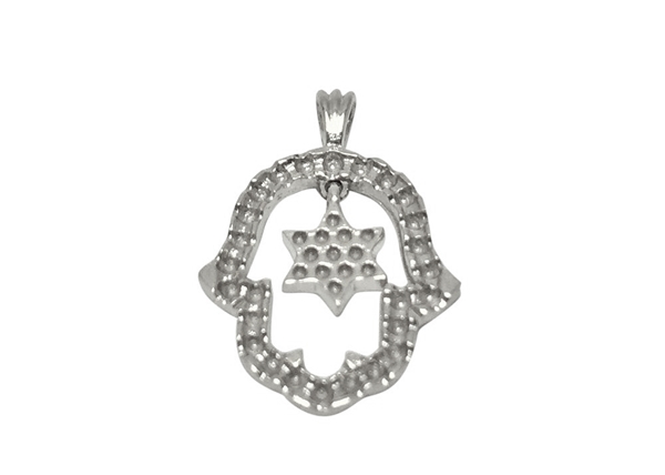 Hamsa Pendant+Star Of David For Setting