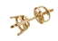 Diamond Stud Screw Back Earrings