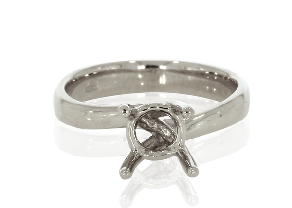 Twisted Solitaire Ring 4 Prong - High