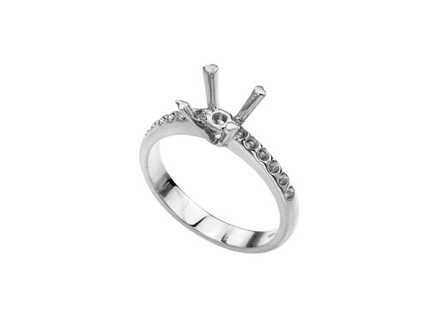 Micropave Engagement Ring