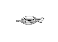 Oval Smooth Ball Bead Clasp