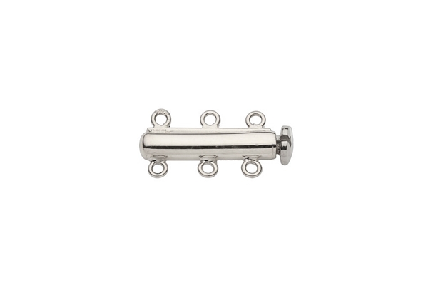 Round Tube Pearle Clasp 3 Lines