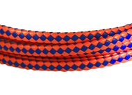 6x3mm Braided Genuine leather cord (Blue/Red)