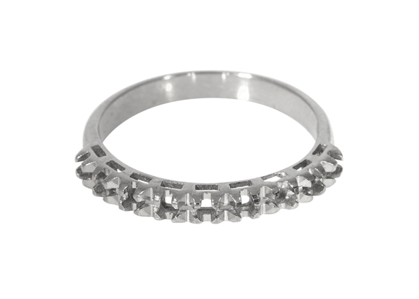 Picture of Diamond Cut Half Eternity Ring 9 Stones