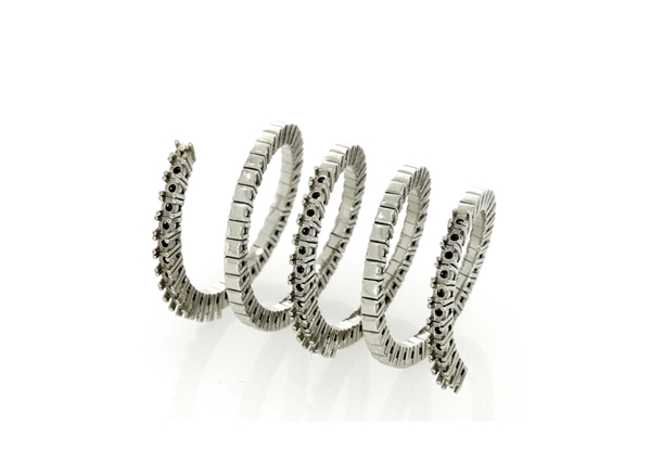Picture of Diamond Spiral Ring- 4 Lines