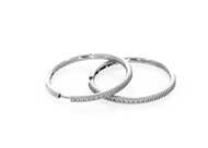 Picture of 28mm Pave Hoop Earrings